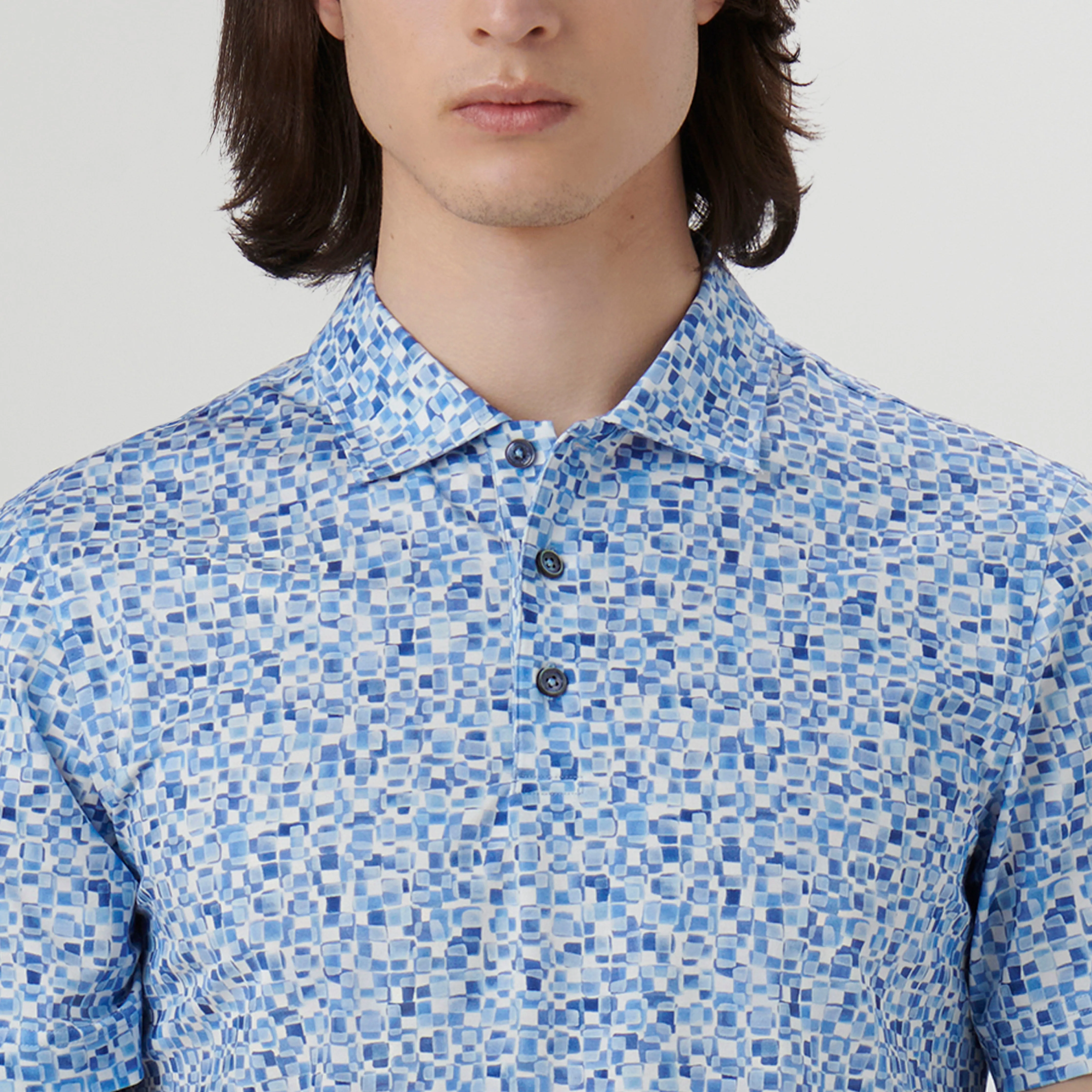 Victor Mosaic Print OoohCotton Polo