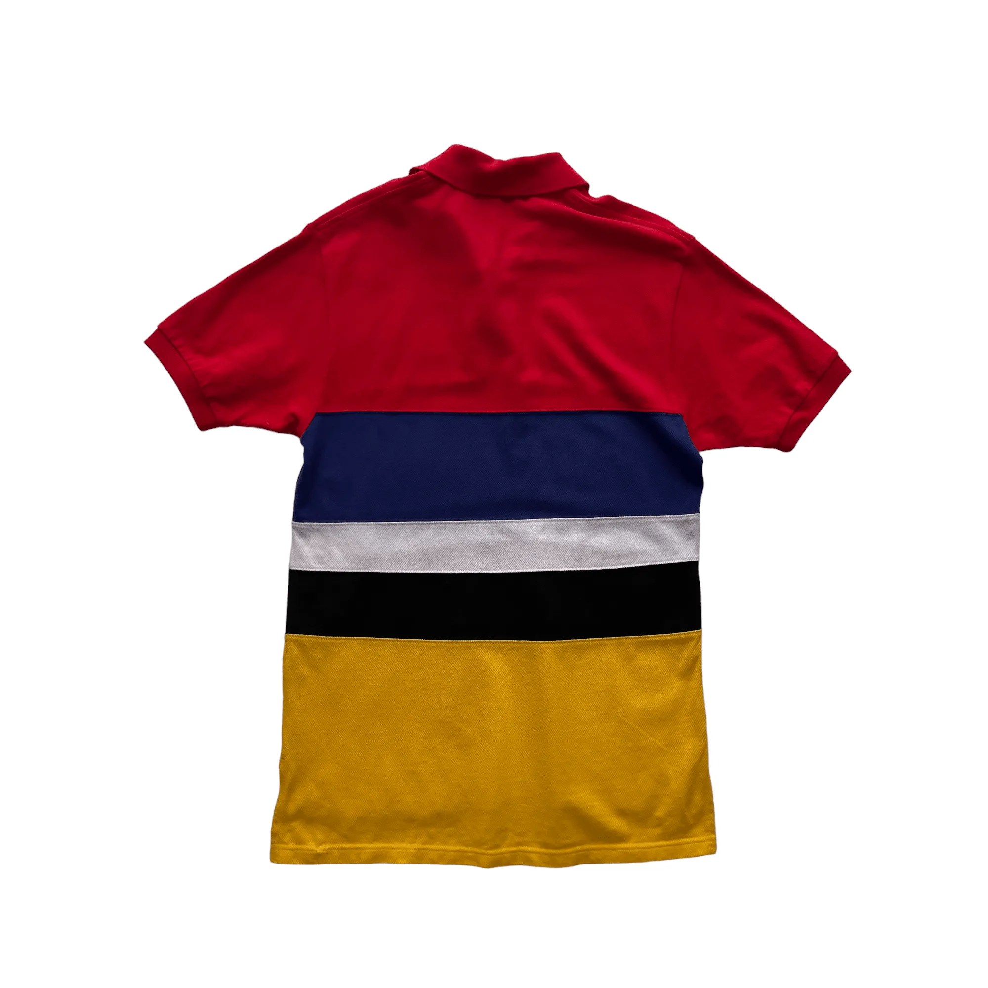 Vintage 90s Red, Blue, Black, White + Yellow Ralph Lauren Polo Sport Polo - Medium