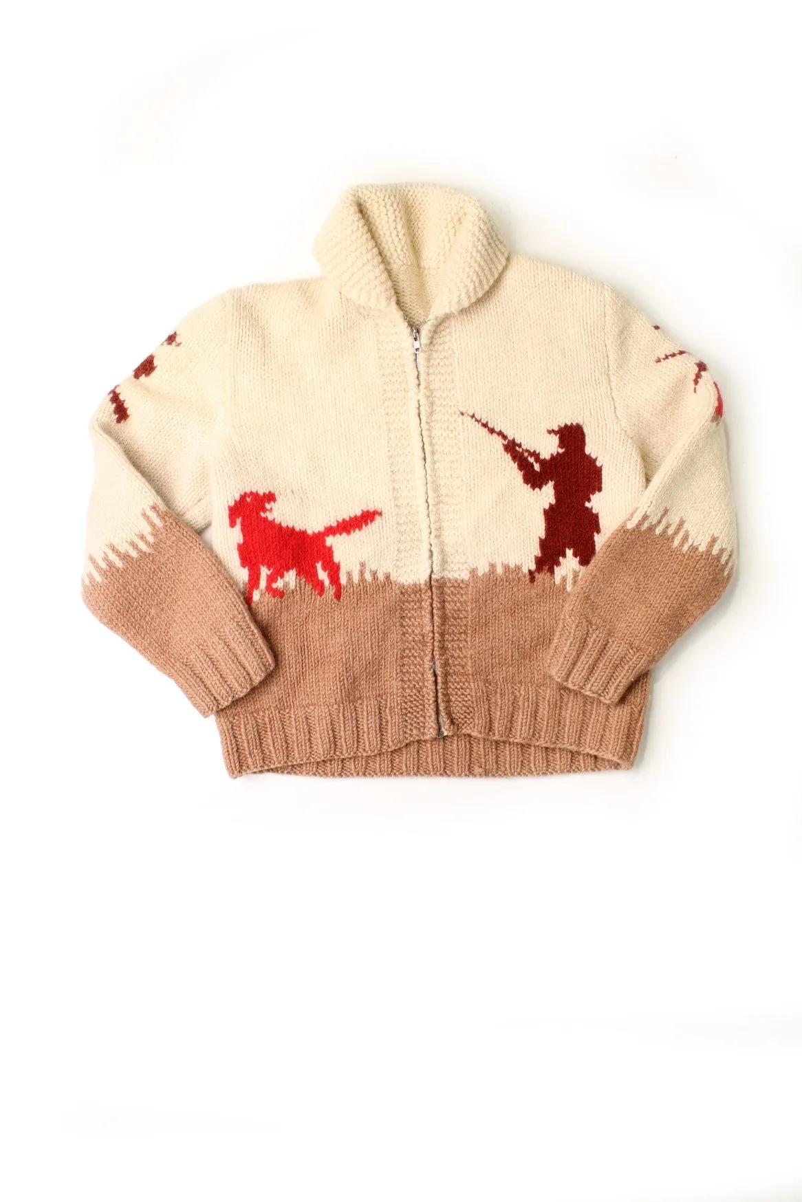 Vintage Cowichan Hunting Cardigan