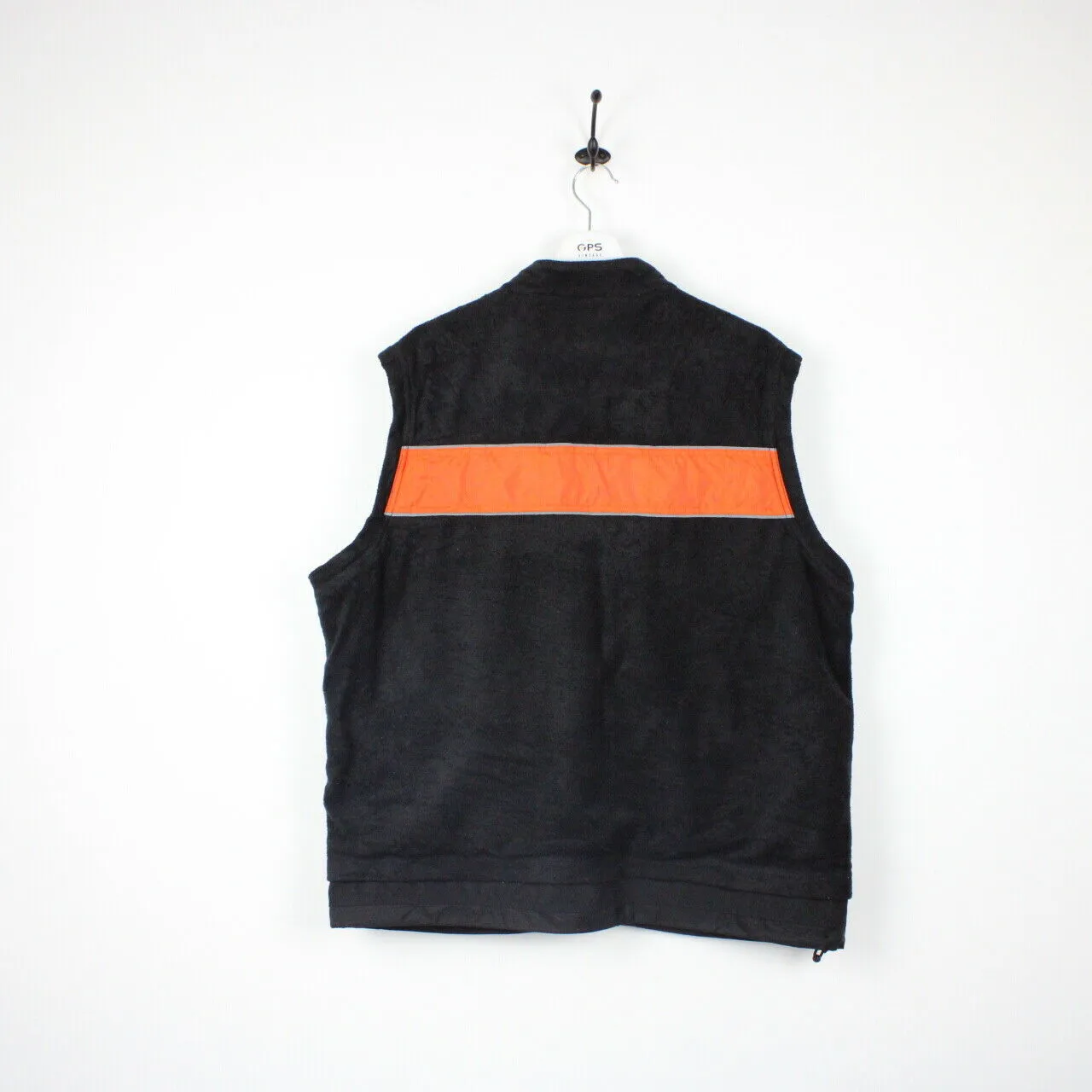 Vintage HARLEY DAVIDSON Fleece Vest Black | XL