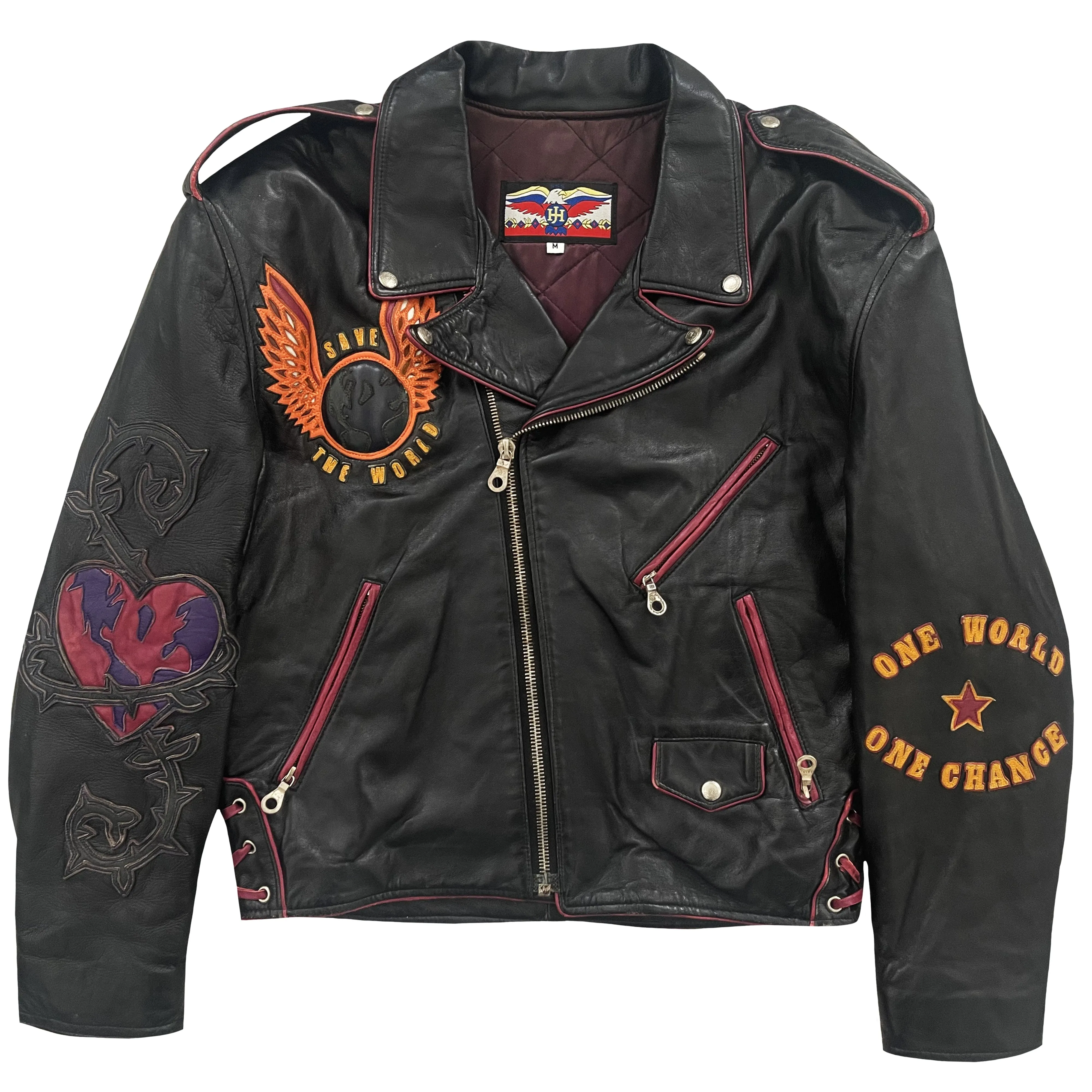 Vintage Jeff Hamilton Leather Biker Jacket