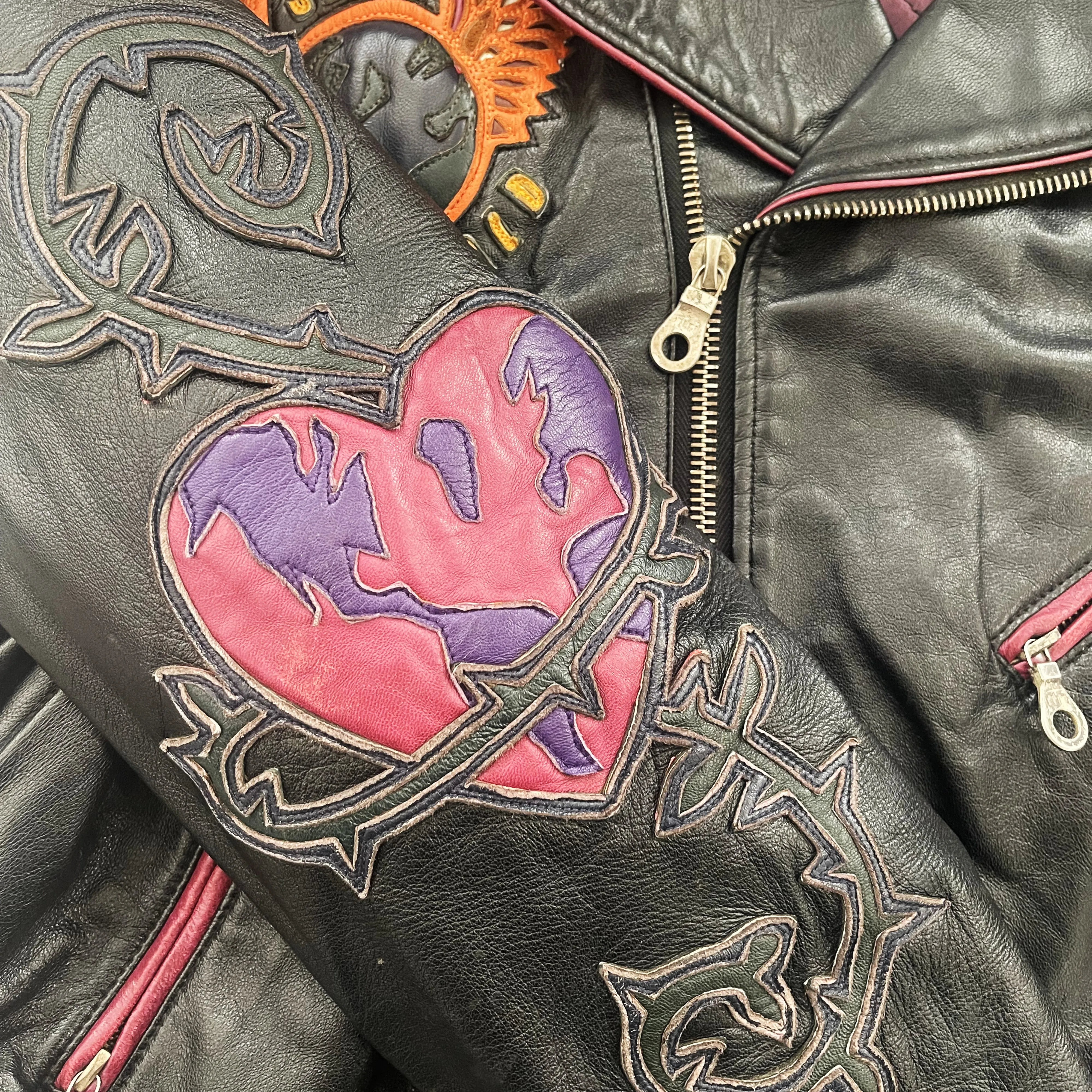 Vintage Jeff Hamilton Leather Biker Jacket