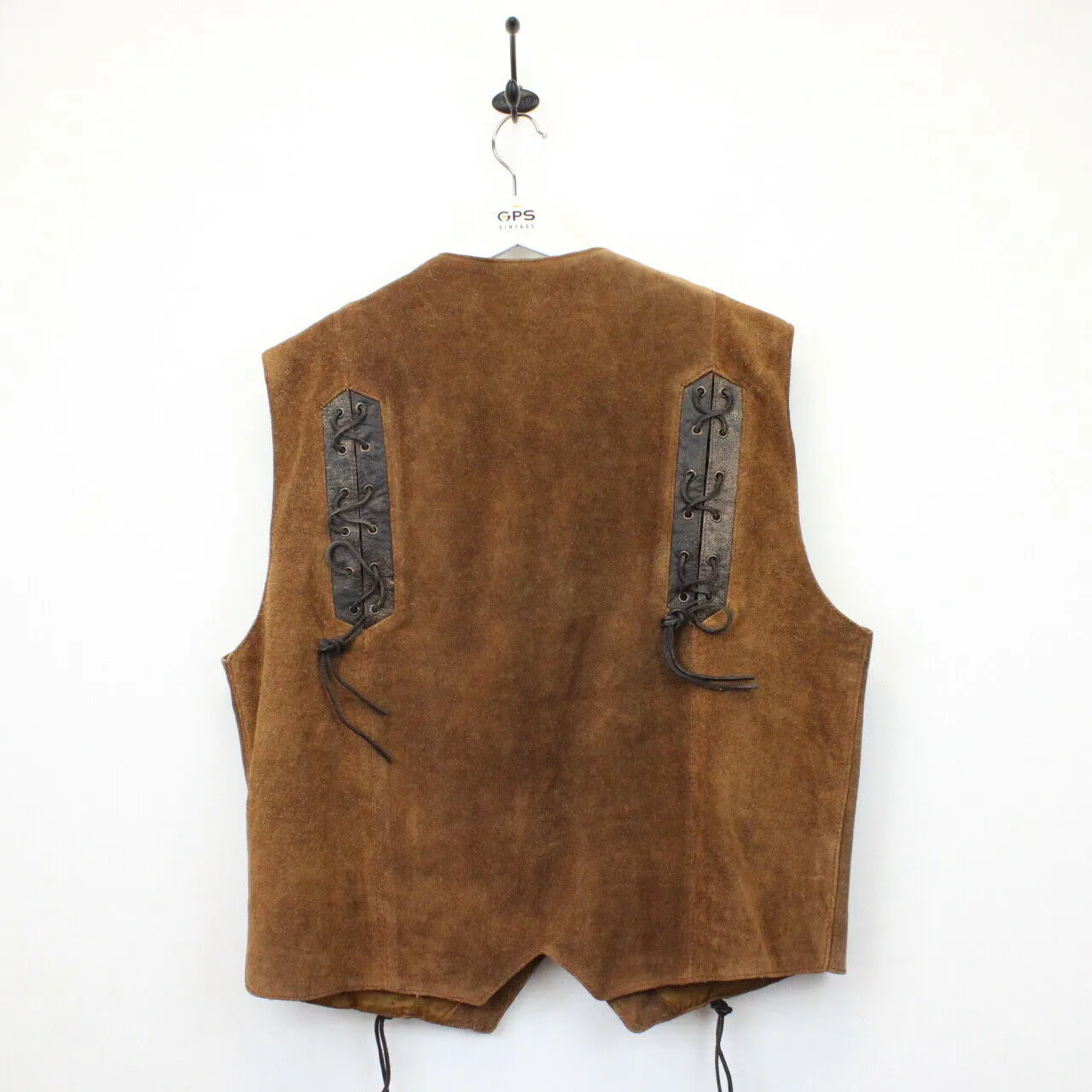 Western 90s Suede Vest Brown | Large