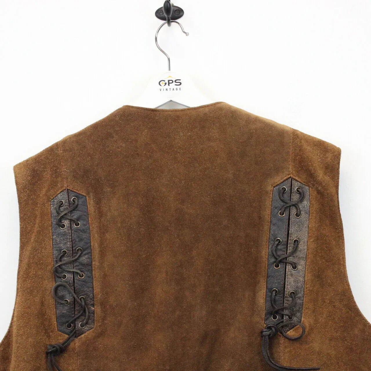 Western 90s Suede Vest Brown | Large