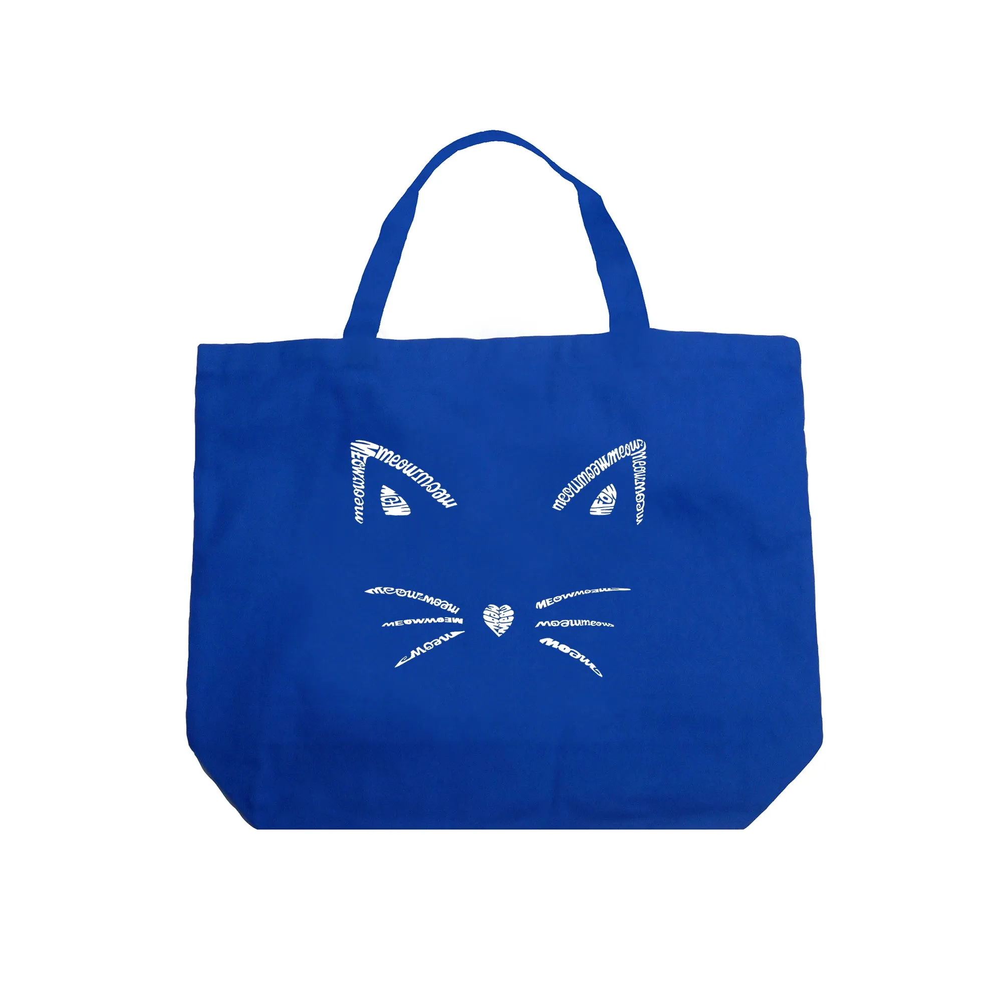 Whiskers  - Large Word Art Tote Bag