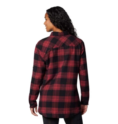 Women's Columbia Plus Size Holly Hideaway Flannel Long Sleeve Button Up,Fashion