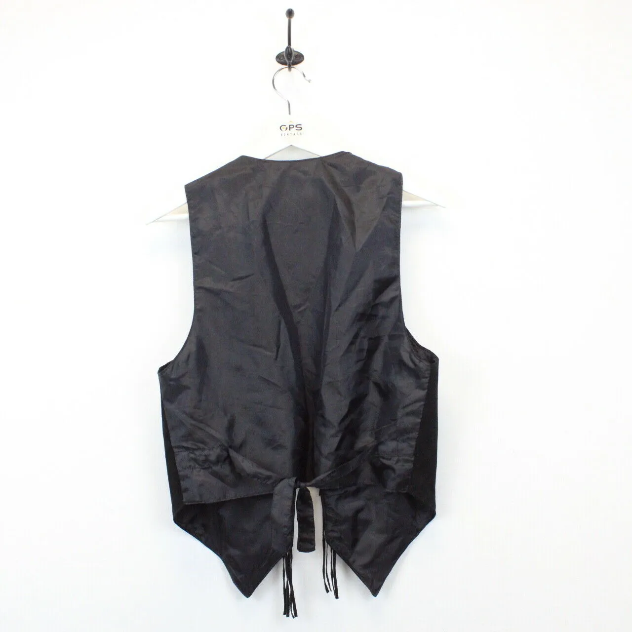 Womens Suede Western Vest Black | Small