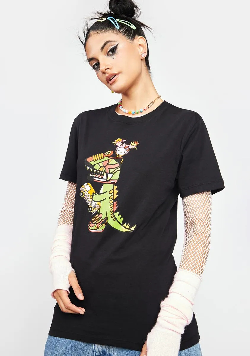 x Hello Kitty Kaiju Attack Graphic Tee-