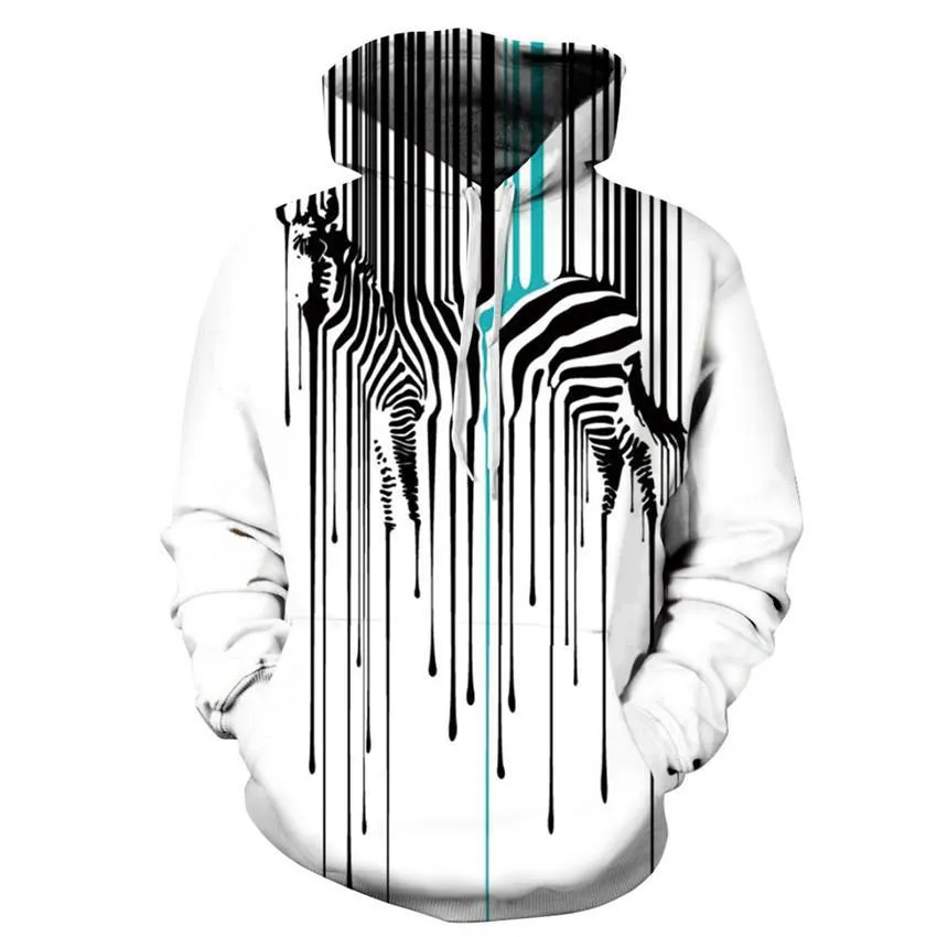 Zebra Art Hoodie