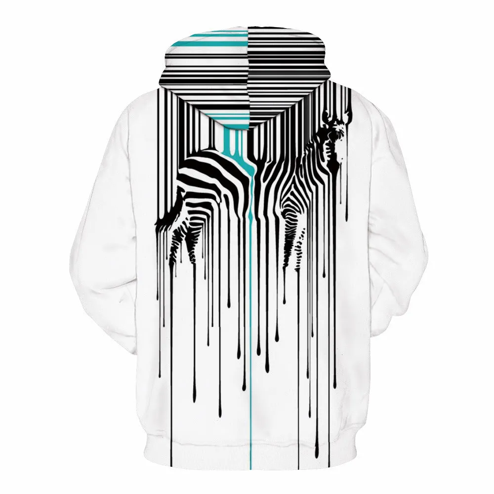 Zebra Art Hoodie